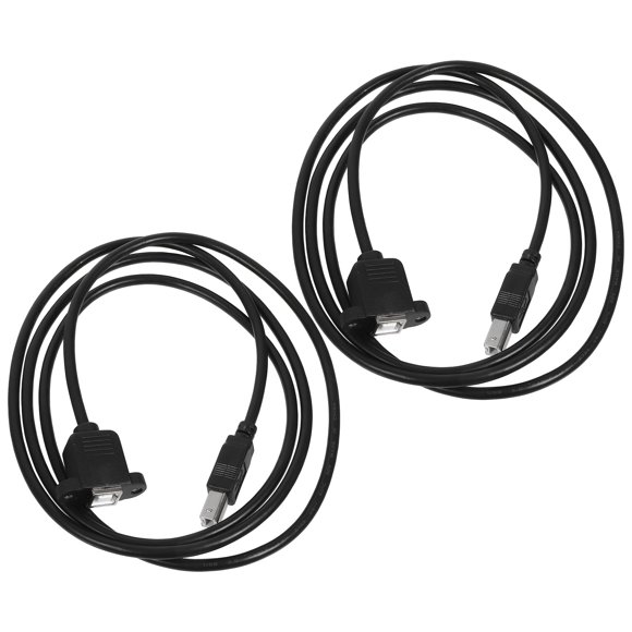 KALLORY 2Ud Cable De Extensión Para Impresora Negro Con Posibilidad De Usar Múltiples Cables Juntos