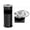 Black, variant on Trash Can with Lid Outdoor Indoor Stainless Steel Commercial Garbage Bin Waste Container for Patio Yard Garage with Inside Barrel, Metallic, 9.8 in x 24 in (D * H)