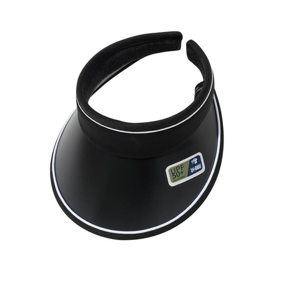 TIHLMK Pure Color Sun-shading Sunscreen Empty Top Hat Outdoor Big Eaves Sun Hat