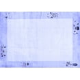 thumbnail image 1 of Ahgly Company Indoor Rectangle Solid Blue Modern Area Rugs, 6' x 9', 1 of 4