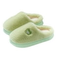 thumbnail image 4 of Wensltd Women Winter Fuzzy Slippers Red Indoor Cozy Soft Memory Foam House Slipper for Women, 4 of 9