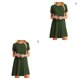 thumbnail image 2 of sweethay Vestido de mujer con estilo, lavable, cuello , vestidos sueltos para interior y exterior, casa de vacaciones, viajes, ropa de oficina, Type10 NO10, 2 of 6