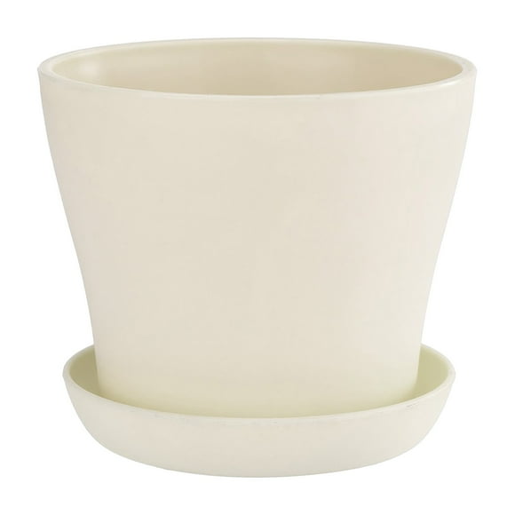 Flowerpots with Dish Ceramic, Flower Pots House Plant Pots Decorative Flower Pots Indoor Planter Pots Flower Watering Pot Pot Pots Garden Pots Bonsai Planter Pot Plant Pots, Flower Pots