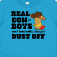 thumbnail image 4 of Inktastic Boys Real Cowboys Don't Take Baths They Dust off Boys Baby T-Shirt, 4 of 5