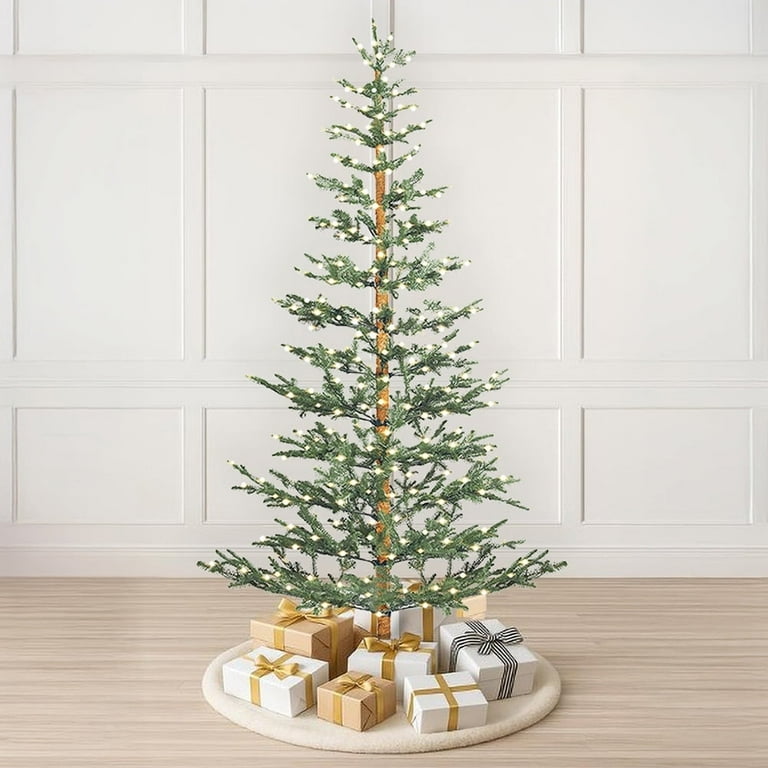 フィカス アルテシマ 137cm８号 S-shaped tree form Stephan Roberts 7.5ft Pre-Lit Faux Alpine Balsam Tree, 780 Tips