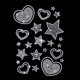 thumbnail image 2 of Parches termoadhesivos con diamantes de imitación de estrella y corazón, parches de apliques, apliques de diamantes de imitación con fijación en caliente, 2 of 7