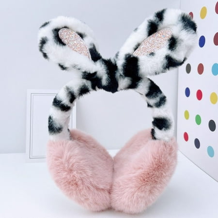 

Men Women Fluffy Cosy Casual Warm Plush Ear Warmer Earflaps Ear Muffs PINK