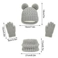 thumbnail image 3 of Lilgiuy Kids Winter Hat and Gloves Set Toddler Kids Beanie Winter Scarf Set Unisex Boys Warm Thick Boys Winter Hat Kids Gloves, 3 of 5