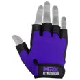 thumbnail image 3 of Weightlifting Gloves Palm Grip Half Finger Body Building Gym Glove for Exercise Training Fitness Workout Men's/Women's Purple Medium, 3 of 9