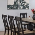 thumbnail image 3 of Kings Brand Furniture Alleyton 9-Piece Dining Table Set for 8, Extendable Kitchen & Dining Room Set with 2 Butterfly Leaves & 8 Chairs, Charcoal & Oak Finish, 3 of 8