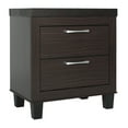 thumbnail image 4 of Home Bedroom Furniture Elegant Mid Century Modern 2 Drawer Nightstand - Tobacco, 4 of 7