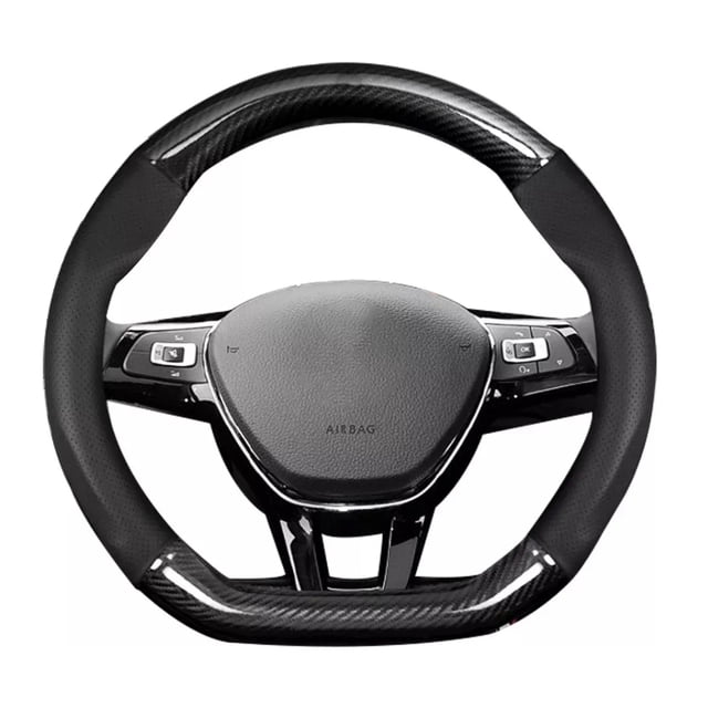 Fibra De Carbono Funda Para Volante Gama Alta Tipo D