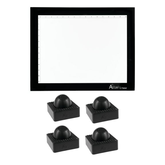 Acurit Light Tracing Tablet for Artist, Cartoonist, Animation, Drawing, Sketching- Adjustable LED Brightness Levels - Includes Upsyde Leaning Angle Pucks - Tablet Size 15" x 18-3/4"