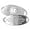White Filigree | Impact Engraving, variant on MedicEngraved Stainless Steel Custom Medical Alert Bracelet - 5mm Heart Link