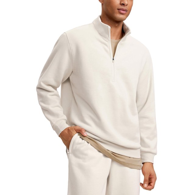 Buzo CRZ YOGA para Hombre con Media Cierre y Cuello Simulado Forrado en Polar Talle Large