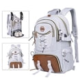 thumbnail image 2 of GobdXE Back To School Unisex Student Solid Multi Strap Tactical Backpack Large Capacity Water Resistant Daypack Size:One Size, 2 of 9
