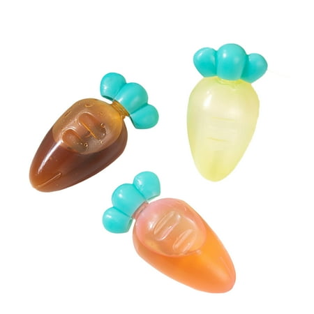 

HUAQUE 1 Set Sauce Bottle Creative Shape Dustproof Compact Size Adorable Appearance Reusable Plastic Carrot Style Mini Salad Dressing Ketchup Bottle for Camping
