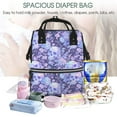 thumbnail image 4 of Yiaed flower crystal Skull Print Multi-Function Travel Backpack Nappy Bags, Nursing Bag, Fashion Mummy, Roomy Waterproof for Baby Care, Stylish and Durable, 4 of 5