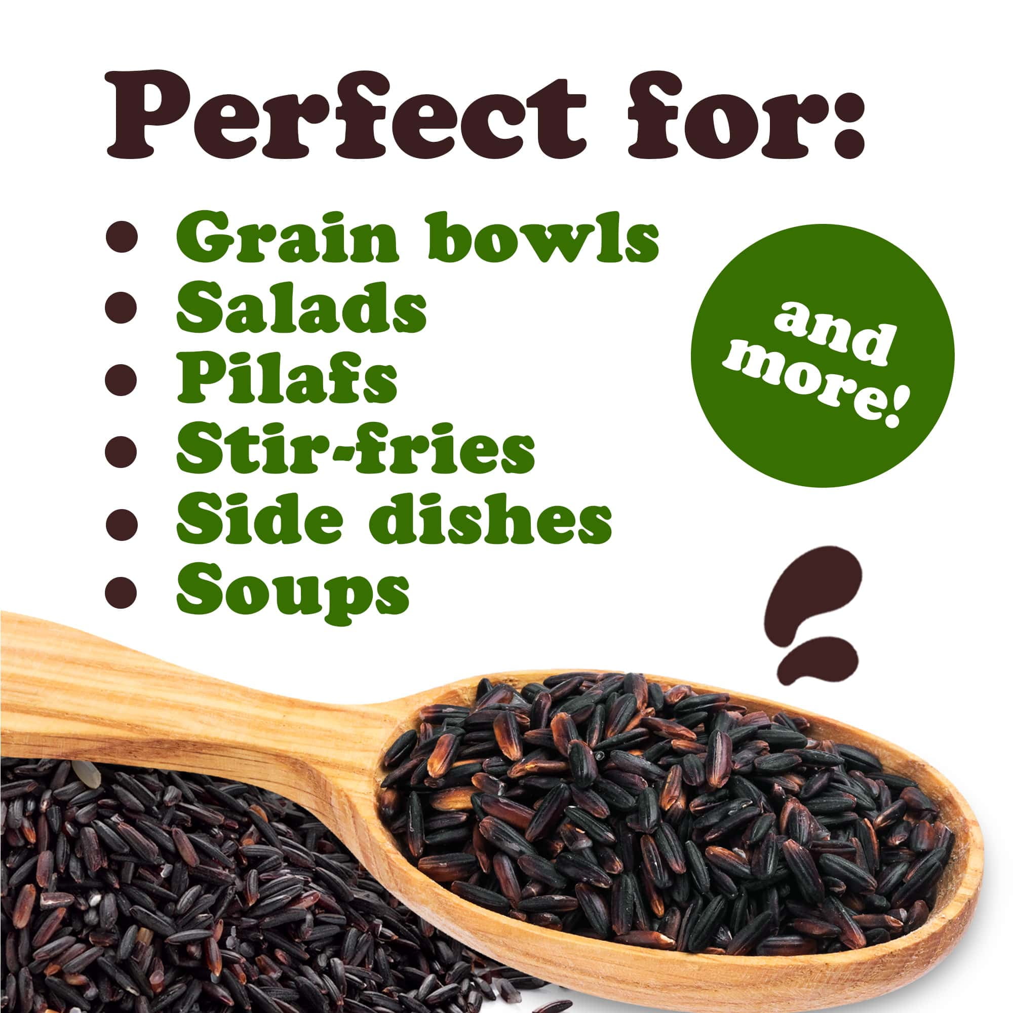 Organic Black Rice, 3 Pounds — Whole Grain Non-GMO Rice, Kosher, Vegan