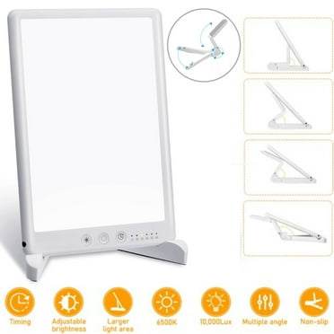 merkury innovations renew sunrise simulation wake up lamp and clock