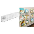 thumbnail image 2 of UNTERING Bookshelf Stylish Acrylic Wall Mounted Bookshelf Compact Acrylic Door Mount Bookshelf Space Saving Magazine Storage Stand Holder, 2 of 6