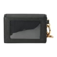 thumbnail image 2 of Tory Burch Women's Emerson Small Saffiano Leather Flap Card Case (Black), 2 of 6