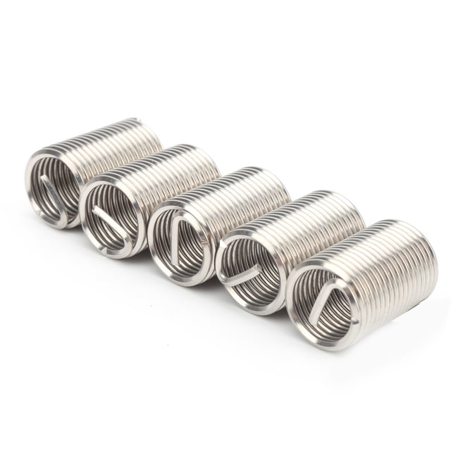 Herramienta de reparación de roscas, 5 piezas de insertos de rosca, insertos de rosca de alambre, insertos de rosca de acero inoxidable fabricados para durar