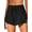 A Black, variant on SHEWIN Women's Swim Shorts Quick Dry Swimsuit Bottom High Waisted Running Shorts Sporty Gym Elastic Workout Shorts with Pockets Black