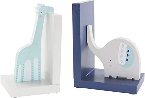 Non Skid Elephant Animal Book Ends for Shelves Decorative for Kids Red 1 Pair Cute Bookends