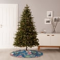 thumbnail image 6 of Bingfone Christmas Tree Skirt Mat Christmas Decoration Interior 30" -Colorful Flowers, 6 of 6