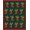 Green, Pattern 2, variant on ODIKA 2x3 Machine Washable Non-Slip Area Rug, Festive Pine Tree Punch Needle Embroidery Kit with Holiday Ornament Design High Traffic Rug, Green, 619897
