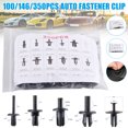 thumbnail image 2 of IKemiter 100/146/350pcs Auto Fastener Clip Car Push Pin Rivet Bumper Door Panel Retainer Fastener, 2 of 7