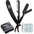 thumbnail image 1 of Navaja de Barbero Profesional de Filo Recto Utopia Care Negra, 1 of 9