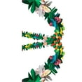 thumbnail image 3 of KAKOWELY 2 guirnaldas de papel creativas de 3 m con flores de colores para cumpleaños, fiestas hawaianas, decoración colgante, 3 of 4
