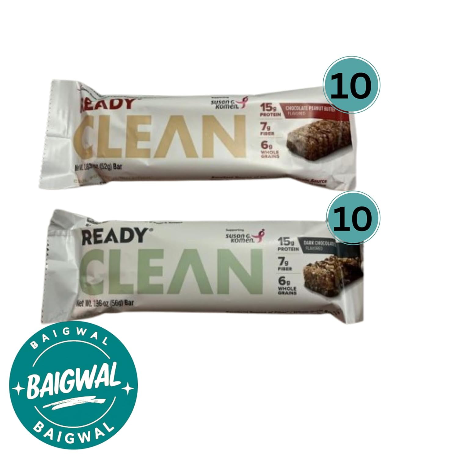 Ready Protein Bar, Chocolate Peanut Butter & Dark Chocolate Sea Salt (20 Count)