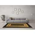 thumbnail image 3 of Ahgly Company Indoor Square Abstract Brown Modern Area Rugs, 8' Square, 3 of 4