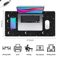 thumbnail image 5 of Long Mouse Pads for Desk,Black White Cat Moon Star Pattern Desk Mats on Top Of Desks, Desk Mouse Pad Extra Large with 3mm Non-Slip Base and Stitched Edge for Gaming,Office,Work,Home 31.5"x15.7", 5 of 6