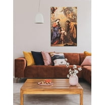 IDEA4WALL Canvas Print Wall Art - Holy Family by Claudio Coello - Ancient Greece Retro Painting for Home Decor - 16"x24"