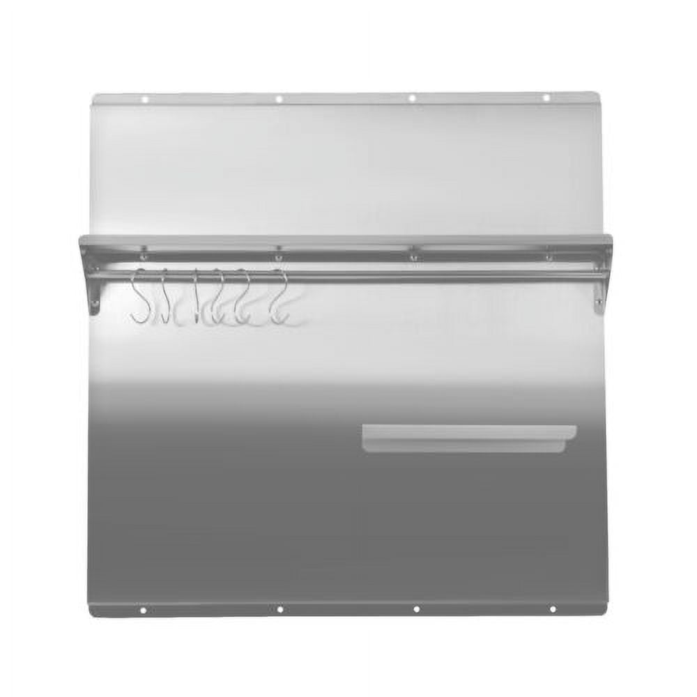 Stainless Steel 30*30.7 Inch Range Backsplash with Shelf Range Hood Wall Shield