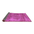 thumbnail image 2 of Ahgly Company Indoor Round Oriental Purple Industrial Area Rugs, 4' Round, 2 of 4