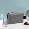 thumbnail image 1 of Neceser de viaje impermeable para hombre y mujer | Bolsa de afeitado plegable con asa | Organizador de tela Oxford 19 x 7,5 x 12 cm | Negro, azul, gris, azul oscuro, 1 of 7