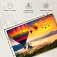 thumbnail image 6 of Elephant Stock Hot Air Balloons In The Sky Wall Art - Horizontal Canvas Wall Art - Living Room Wall Decor - Transportation Canvas - Orange And Purple Decor - 12" x 8", 6 of 8