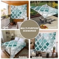 thumbnail image 6 of Turquoise Morocco Large Tapestry for Bedroom Wall Hanging Tapestry,Grey Ombre Retro Mottled Painting Art Ceiling Backdrop Tapestries Poster Blanket Wall Decor for Teens Room Living Room 85" x 90", 6 of 8