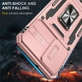 thumbnail image 4 of Allytech for Samsung Galaxy S23 5G Case with Ring Holder & Slide Camera Cover, Ring Kickstand Drop Proof Magnetic Heavy Duty Rugged Hybrid Phone Case Cover for Samsung S23 5G 6.1" 2023, Rosegold, 4 of 7