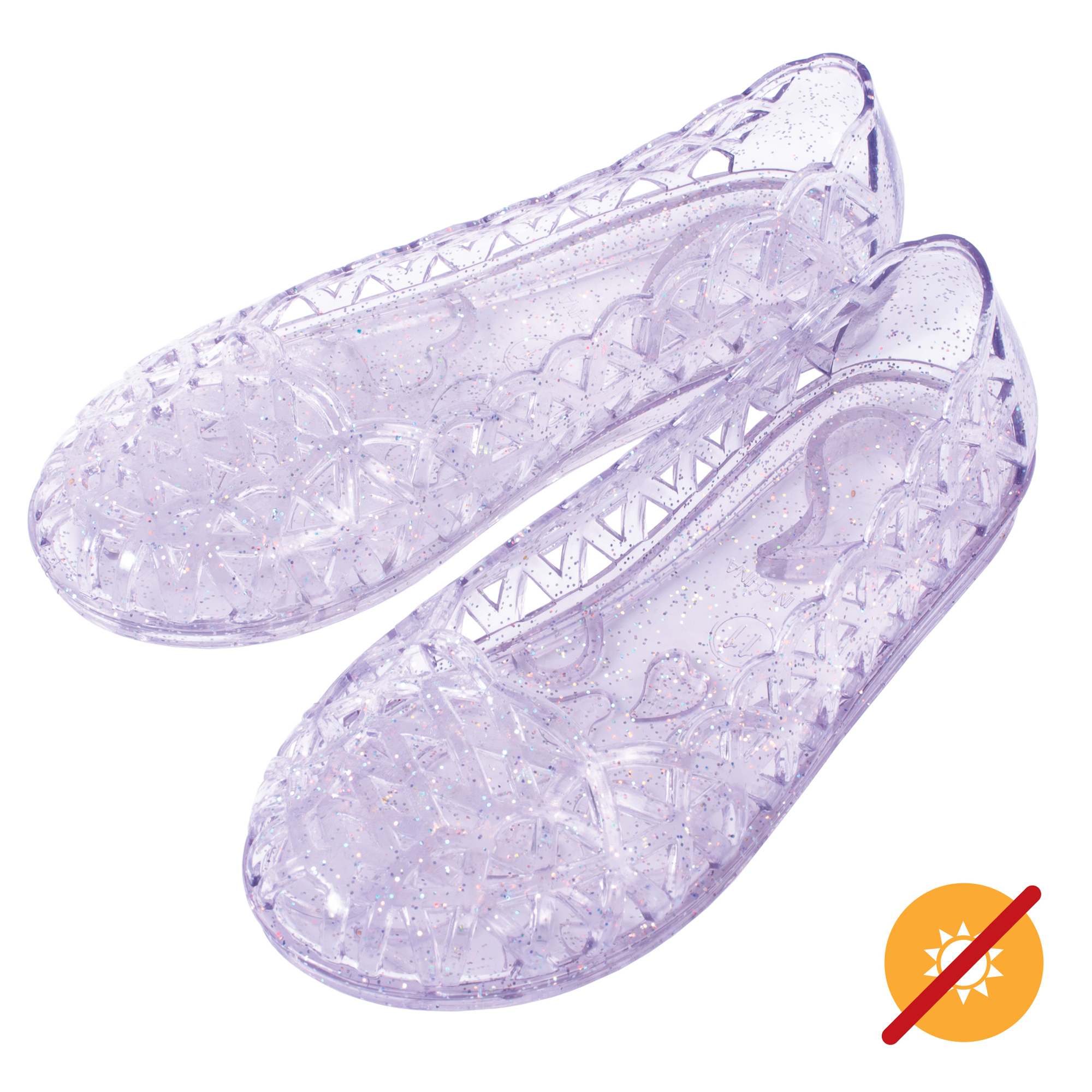 Heart Sole Girl Jellies Shoes - 6 Purple by DelSol for Kids - 1 Pair Shoes - image 3 of 6