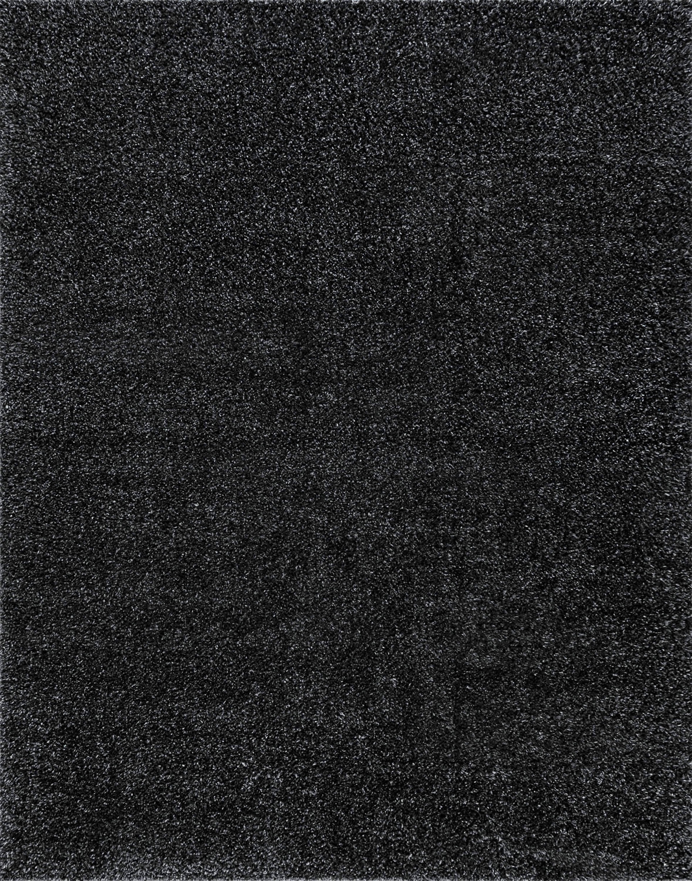 Bliss Rugs Transitional Solid Color 3'3'' x 5' Dark Gray Polypropylene Indoor Area Rug, 3'3'' x 5'
