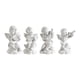 thumbnail image 1 of 4 estatuas de querubines, mini esculturas musicales de resina, accesorio fotográfico, pequeñas figuras de ángeles blancos para oficina,, 1 of 9