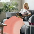 thumbnail image 4 of Blueek Flannel Blanket Soft Cotton Throw for Couch Bed Lightweight Cozy Air Conditioning Nap Blanket All-Season Warm Fleece Cover(Pink,75x47in), 4 of 8