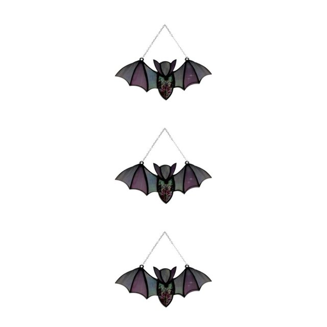 Transemion Practical Stained Glass Suncatcher - Widely Used Halloween Stained Decor Hanging B 3Set