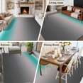 thumbnail image 5 of Turquoise Grey Ombre Area Rug 5x7 FT, Non Slip Bedroom Throw Carpet, Teal Modern Geometric Striped Abstract Art Washable Soft Floor Carpet Non-Shedding Rug for Dining Room Bedside Classroom Desk, 5 of 9